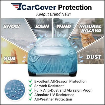 iCarCover Premium Car Cover for 1988-1993 Pontiac Lemans Hatchback Heavy Duty - Image 5
