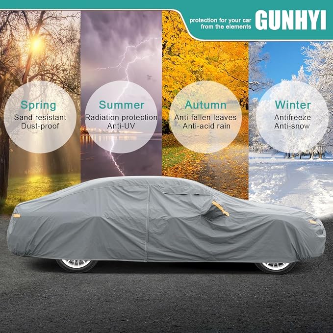 Premium Car Cover Custom Fit Honda Accord, 16 Layers Heavy Duty Car Cover - Image 6