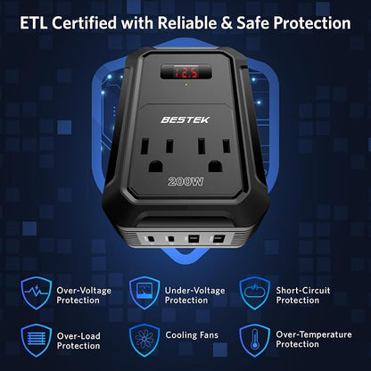 BESTEK 200W Car Power Inverter - Image 2