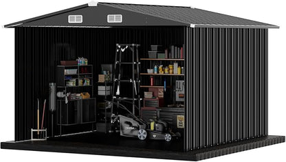 COMHOMA Shed Outdoor Storage Shed Metal, Lockable Doors Tool Sheds - Image 3