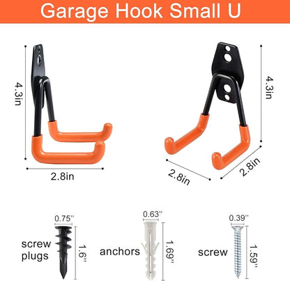 AOBEN Garage Hooks Heavy Duty, Steel Garage Storage Hooks, Utility Tool Hangers - Image 2