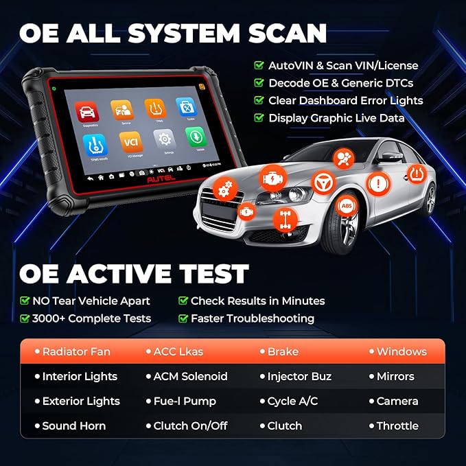 Autel MaxiPRO MP900-BT KIT Scanner: 2025 Level-up of MP900Z-BT, MP808BT Pro - Image 5