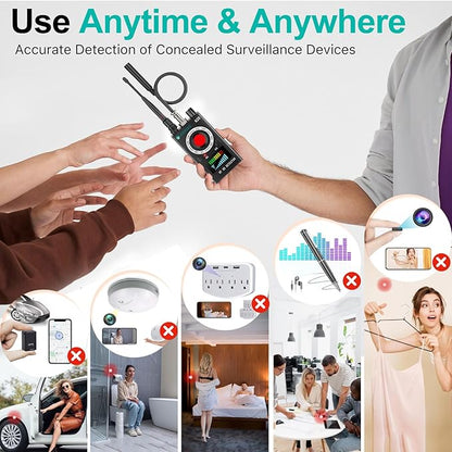 JMDHKK Hidden Camera Detector, Bug Detector & GPS Tracker Detector – RF - Image 6