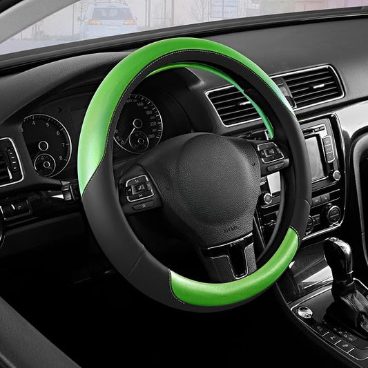 Road Comforts Steering Wheel Cover – Breathable Leather Steering Wheel Cover by RoadComforts