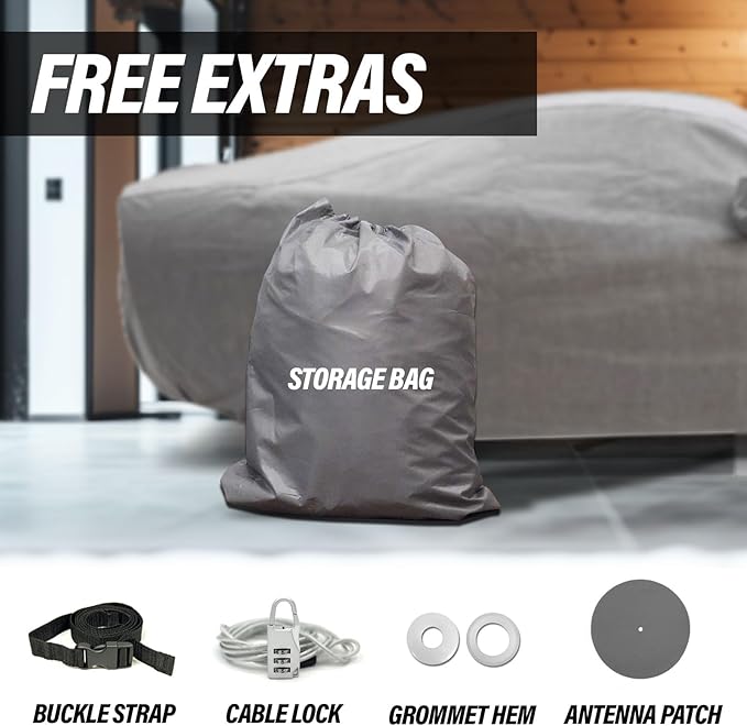 Supreme Full Car Cover – Semi Custom Fit Dustproof, UV Protection, Breathable & - Image 5