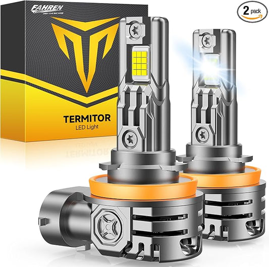 FAHREN H11/H8/H9 LED Light Bulbs, 000LM 1000% Ultra Brightness, 6500K H9 Fog by Fahren