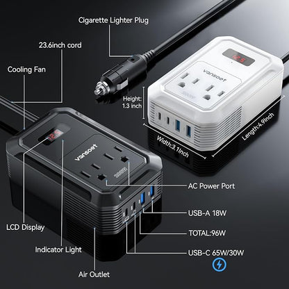 200W Car Power Inverter DC 12V to 110V AC Inverter - Image 5