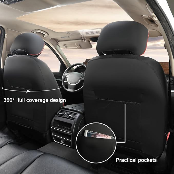 GIANT PANDA Front Seat Cover for Nissan, 3D Air Mesh Car Seat Covers Custom Fit - Image 3