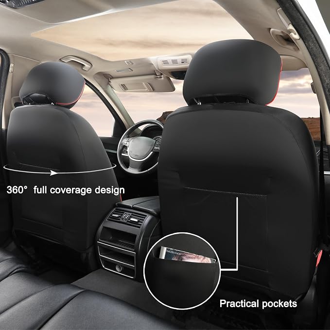 GIANT PANDA Front Seat Cover for Honda, 3D Air Mesh Bucket Car Seat Protectors - Image 3
