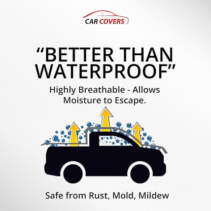Weatherproof Outdoor Gray Color Truck Cover Compatible - Image 3