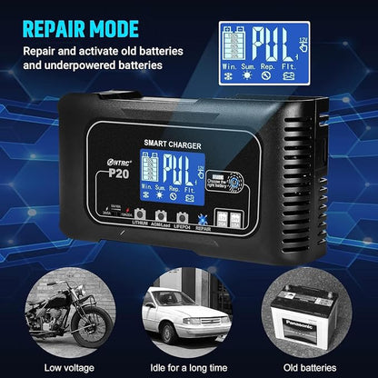 20Amp Smart Lithium Battery Charger, 12V and 24V, Lead-Acid Car Battery Charger - Image 6