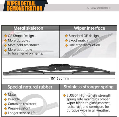 AUTOBOO 26"+14" Windshield Wipers - Image 2