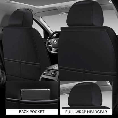 Car Seat Covers Front Only, Easy Install Luxury Leather Automotive Seat Covers - Image 5