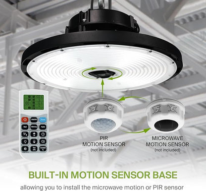 ASD LED High Bay UFO Light Fixture, Commercial Shop Lighting | 3CCT, IP69K - Image 8