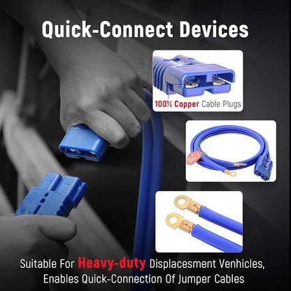 TOPDC Jumper Cables, 1 Gauge 30 Feet 800A Booster Cables - Image 4