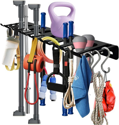22‘’/25‘’/31‘’Black Wall-Mounted Tool Storage Rack, Suitable - Image 5