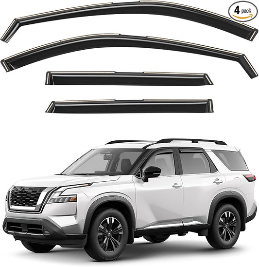 Window Deflectors Smoke Tinted in-Channel Side Window Vent Visor Deflectors by Unknown