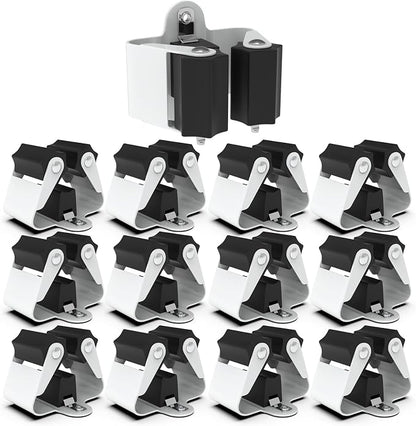 3-H Broom Hanger, Mop Holder Wall Mount 12 Pack, Broom Holder Wall Mount by 3-H