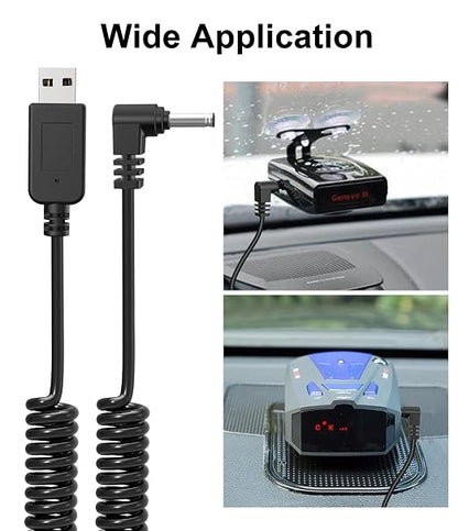 Radar Detector Cable with USB to DC3.5 Plug, Power Cable - Image 5