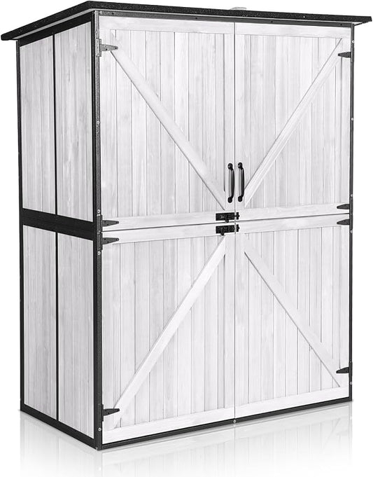 Outdoor Storage Shed with Floor by MEDEHOO