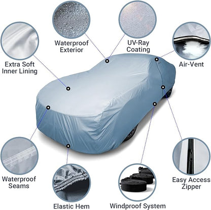 iCarCover Premium Car Cover for 2020-2025 Chevy Corvette C8 - Image 4