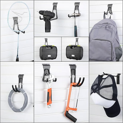 Landhoow 36 Pcs Slatwall Hooks & Hangers 32 Pcs Heavy Duty Slat Wall Hanging - Image 5