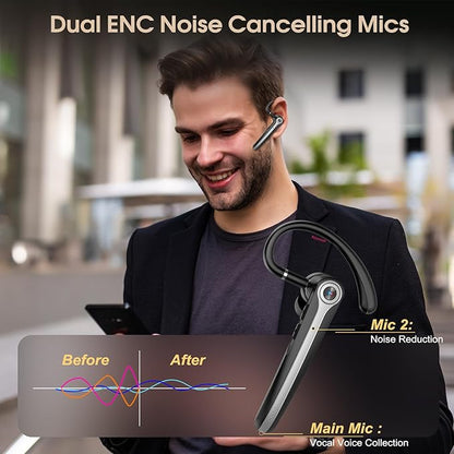 Bluetooth Headset, Wireless Bluetooth Earpiece - Image 2