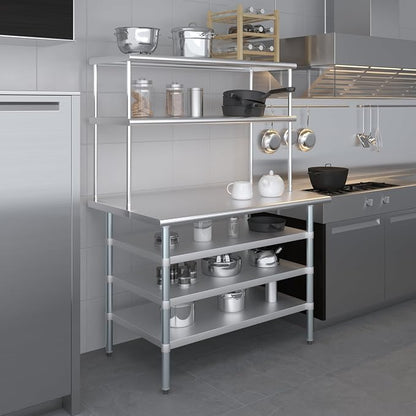 Amgood 30" x 48" Stainless Steel Work Table - Image 6