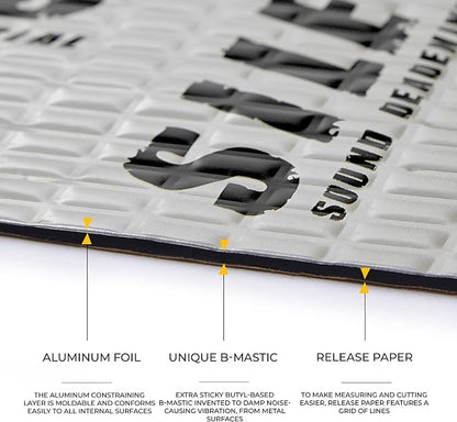 Siless 80 mil 36 sqft Car Sound Deadening mat - Image 2