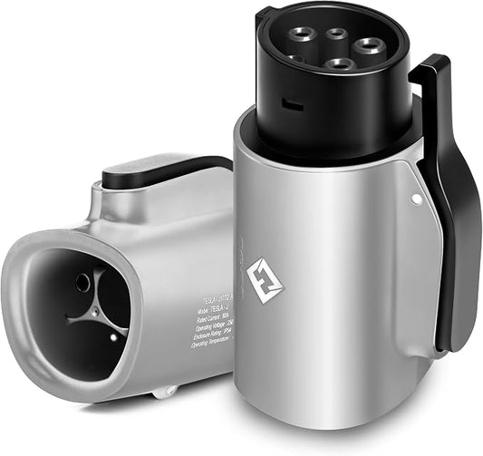 Tesla to J1772 Adapter, 80A 250V Max, Portable and Outdoor EV Adapter, by EVCUBNB
