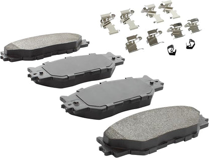 Premium Semi-Metallic Front Brake Pads Compatible - Image 2