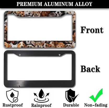License Plate Frames Multicolor Custom License Plate Frame Dogs Collection - Image 3