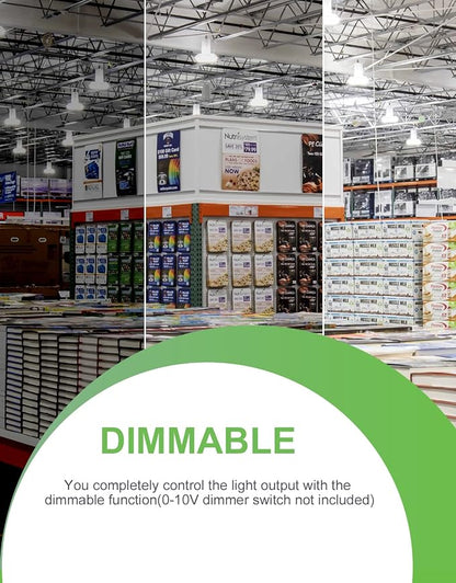 240W/200W/150W UFO LED High Bay Light, UL & DLC Listed 5000K Daylight 33600LM - Image 3
