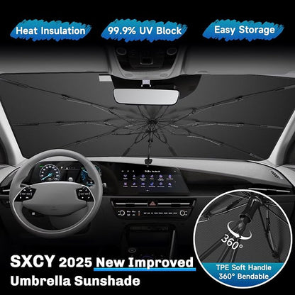 SXCY for 2023 2024 2025 Kia NIRO Windshield Umbrella Sunshade for 2025 Kia NIRO - Image 3