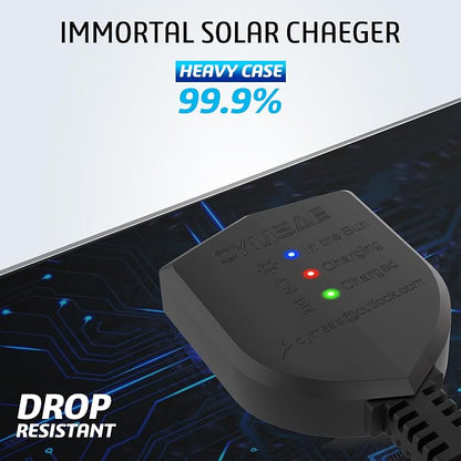 OYMSAE 10W Solar Car Battery Charger Portable 12V Trickle Battery Charger & - Image 8