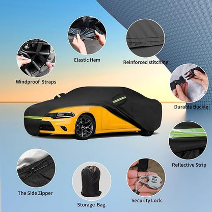 Waterproof Car Covers for 2006-2025 Dodge Charger Custom Heavy Duty Waterproof - Image 2