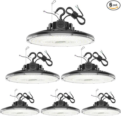6 Pack 480V LED High Bay Light UL DLC Listed UFO Light 150W 100W 80W Adjustable by YELLORE-Professionalledlightsmanufacturerspecializingincommercialandindustriallighting