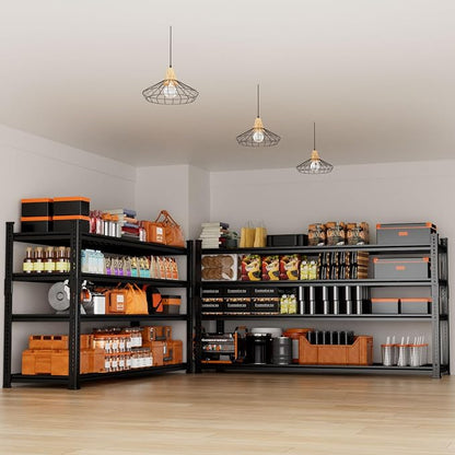Storage Shelves Heavy Duty 3 PCS, 4-tier Adjustable Metal Industrial Utility - Image 6