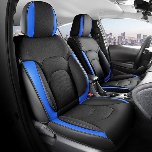 FREESOO Car Seat Covers Full Set, Waterproof Automotive Seat Covers, Leather by FREESOO