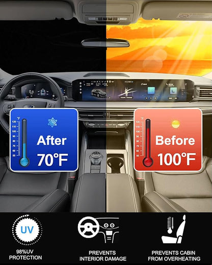 2025 Upgrade Front Windshield Sunshade fit - Image 2