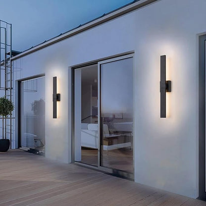 Modern Outdoor Wall Light Fixtures 27.2" Black Outdoor Porch Lights Exterior - Image 2