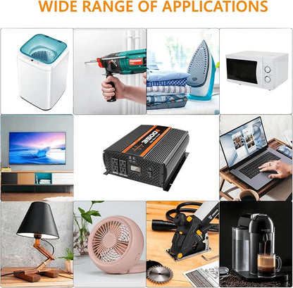 3500W Pure sine Wave Inverter 3500 watt Inverter 12 Volt Inverter RV Inverter - Image 6