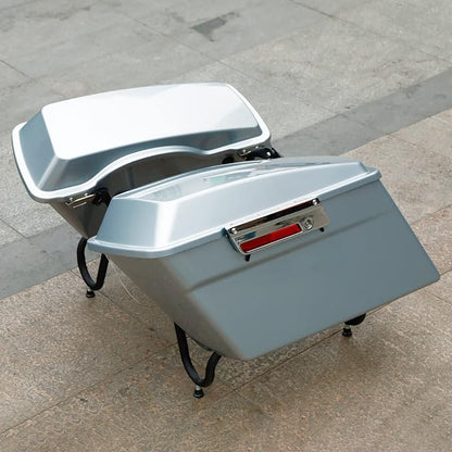 Green-L Silver Hard Saddlebags Fit - Image 3