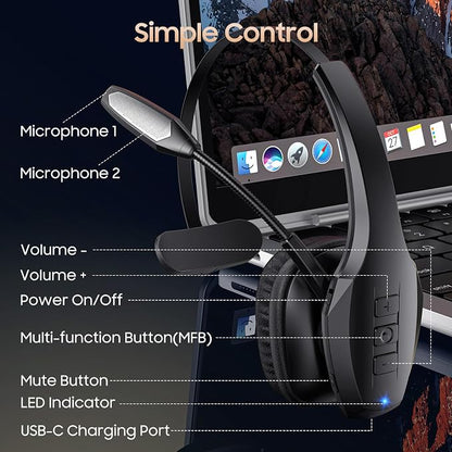 Trucker Bluetooth Headset, Wireless Headset - Image 8