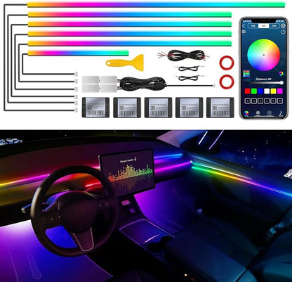 Dream+Color Acrylic Interior Car LED Strip Light by MAODANER