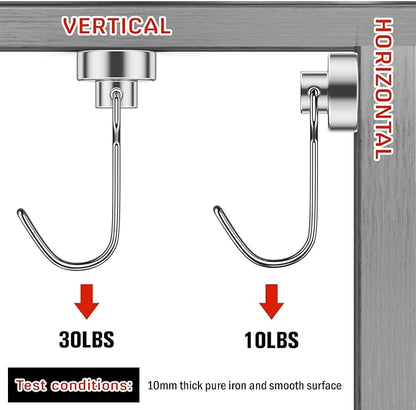 FINDMAG 100 Pack Magnetic Hooks, 30lbs+ Magnetic Hooks - Image 3