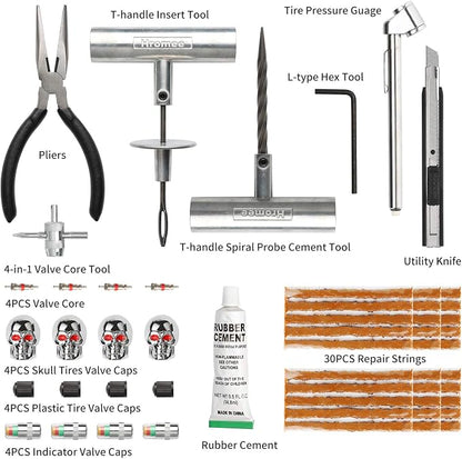 Hromee 56 Pieces Tire Repair Tools Kit - Image 2