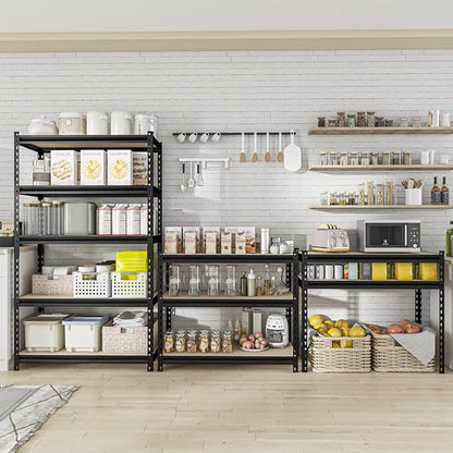 5-Tier Adjustable Metal Storage Shelves Heavy Duty Garage Shelving, Basement & - Image 6