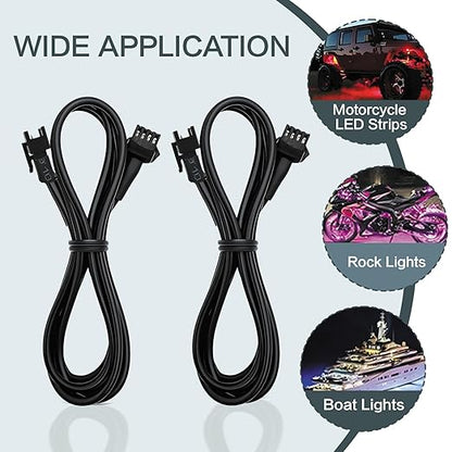12 Pcs 4 Pin RGB Extension Cable RGB Wire - Image 3