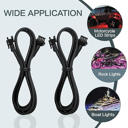8 Pcs 4 Pin RGB Extension Cable RGB Wire - Image 3
